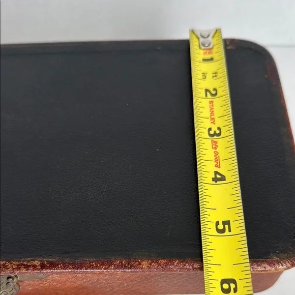 Antique Leather The Dahme Company Cincinnati Case or Dresser Box
